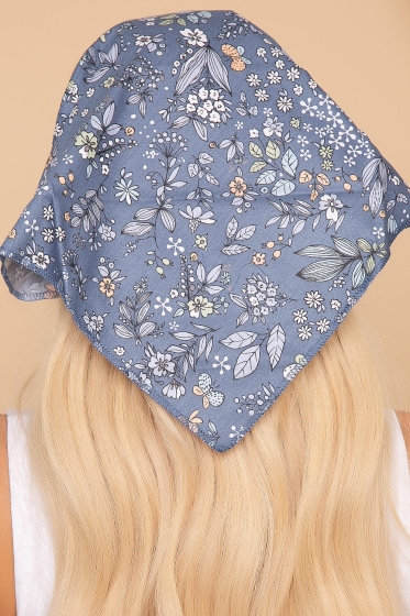 Косынка с козырьком (поляна, деним) КК42