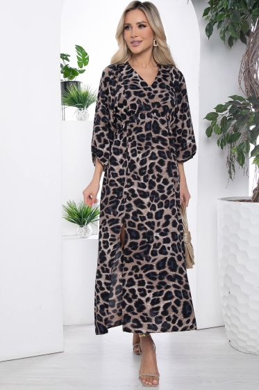 Платье Неповторимая (лео/беж) П10237