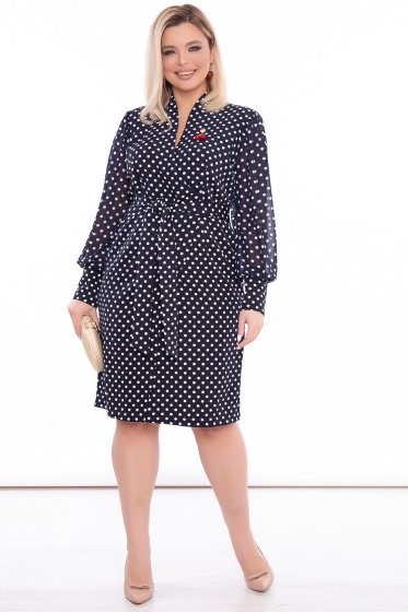 Платье "Изюминка" (блю) П3193