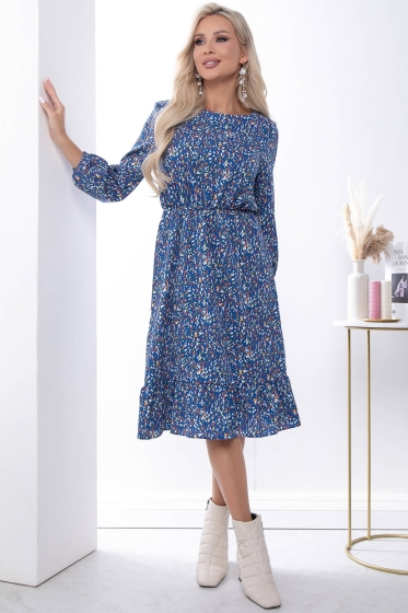 Платье "Лисбет" П7338 (синее)