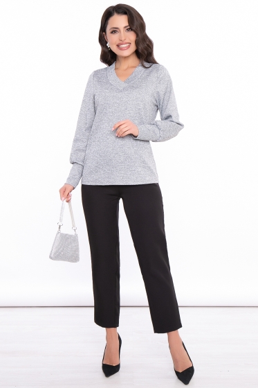 Джемпер "Синди" с люрексом (серый) НЬЮ Б3197