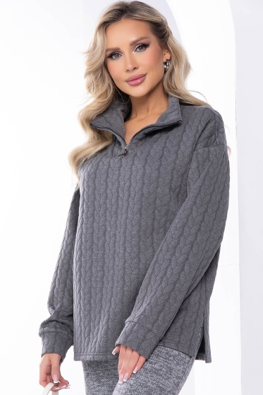 Джемпер "Игра по твоим правилам" (грей) Б8178