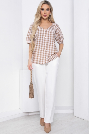 Блуза "Джейн" (клетка) Б8380