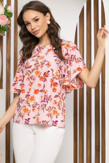 Блуза "Катрин" (цветочный принт) Б5039