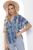 Блуза "Бэри Леди" синяя Б10278