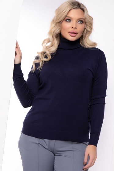 Водолазка Зимняя история (темно-синяя) Б14536-20М