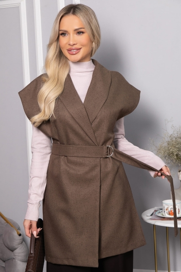 Жилет костюмный Жюлли (шоколад) Б14488-4М