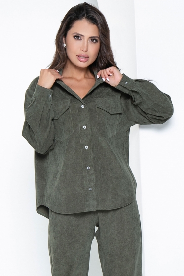 Рубашка "На пульсе моды" (хаки) Б2669