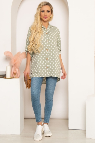 Рубашка "Стильный комфорт" (олива) Б4067