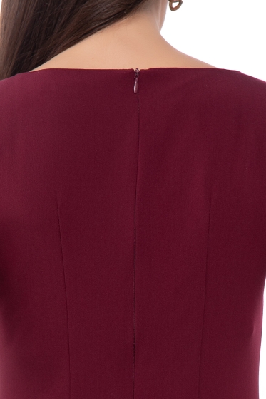 Платье футляр "Основной инстинкт" (винное) П7420