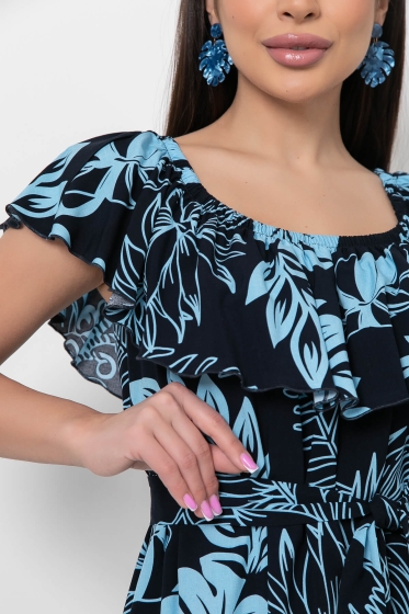 Платье "Элинор" (темно-синее) П5986