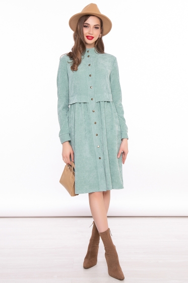 Платье "Муза" (весенняя зелень) П3111