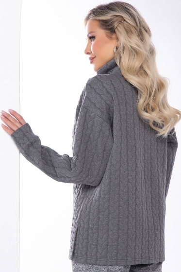 Джемпер "Игра по твоим правилам" (грей) Б8178