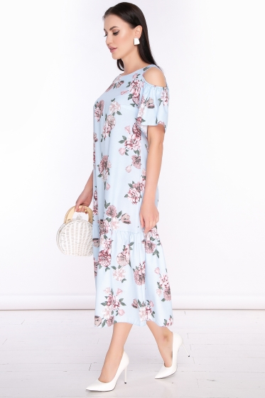 Платье "Марианна" (пионы) П3375