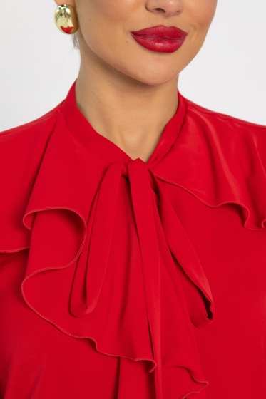 Блуза Дыхание осени (красная) Б14187-5М