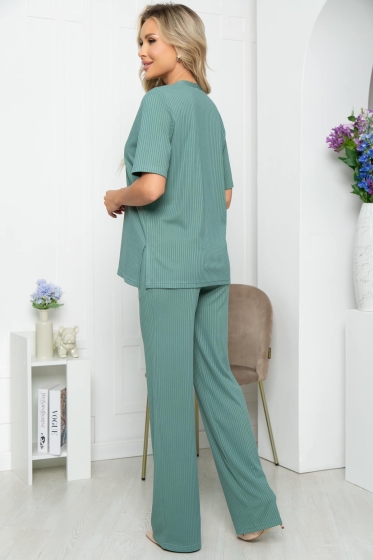 Костюм брючный "Дина" (мята) К5354