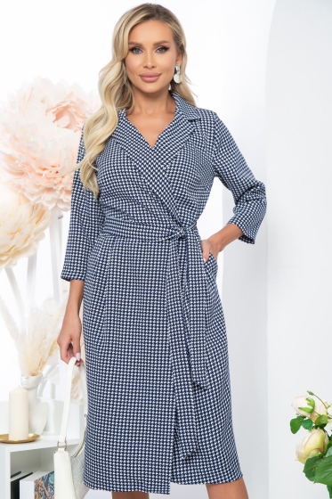 Платье "Эльвина" (гусиная лапка) П5155