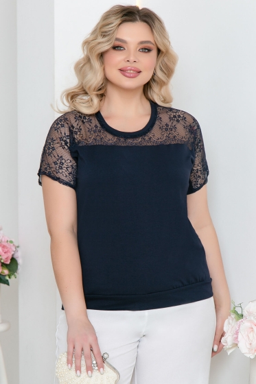 Блуза "Анила" (блю) Б5554