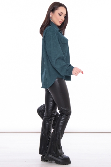 Рубашка "Будь в тренде" (изумруд) Б3162