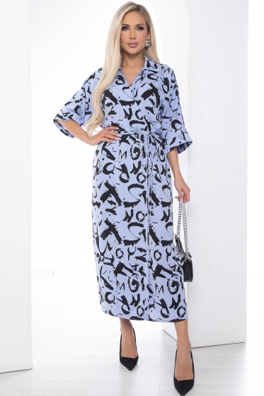 Платье "Алария" (голубое) П9080