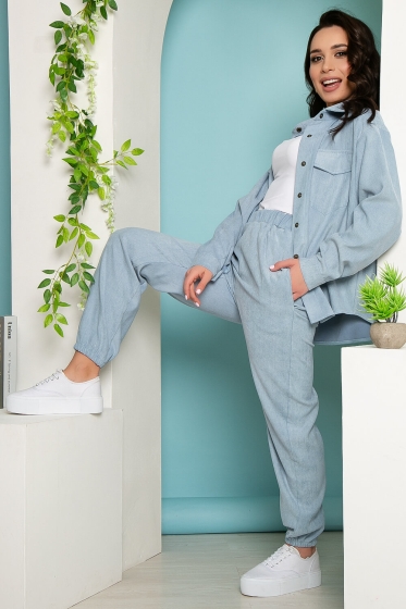 Костюм "На пульсе моды" (нежно-голубой) К3572