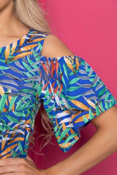 Платье "Марианна" миди (тропик) П8746