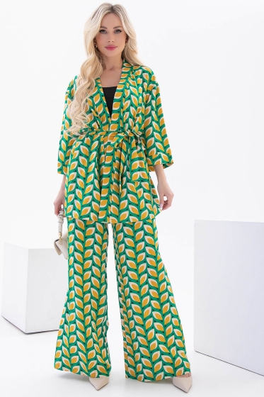 Костюм "Зарина" (абстракция/грин) К6005