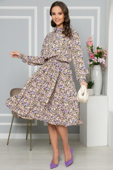 Платье "Джасинта" (цветы на зеленом) П4508