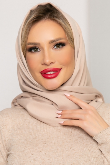 Косынка с отворотом (беж) КО11