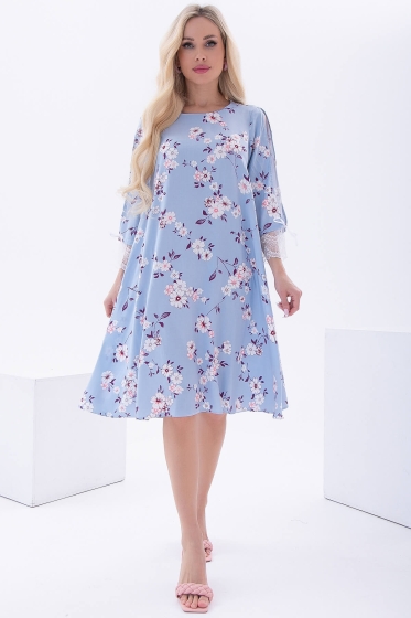 Платье "Яна" (голубое) П6018