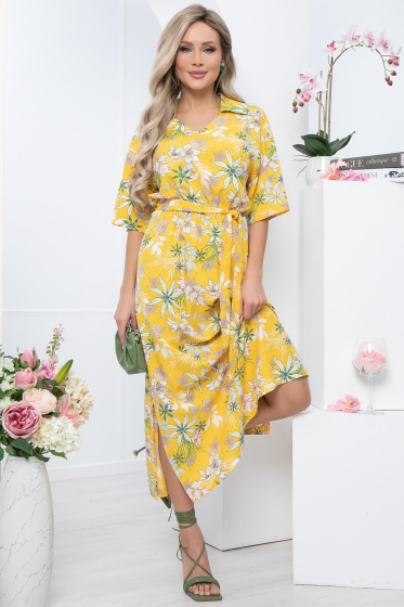 Платье "Имани" (желтое) П5687