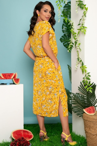 Платье "Виолетта" (горчица) П3733