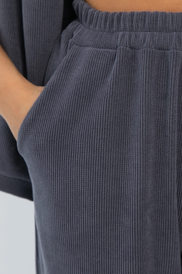 Костюм трикотажный Августа ХИТ (темно-серый) К14345-5М