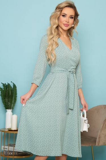 Платье "Гармония" (нежная мята) П3415