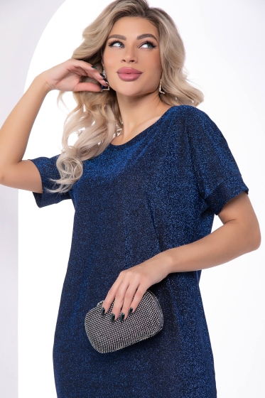 Платье "Покоряя сердца" (мерцающий сапфир) П8071