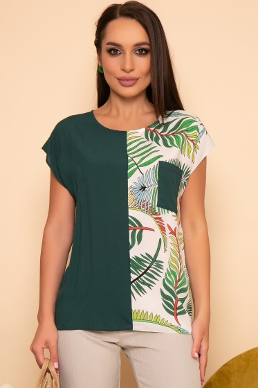 Блуза "Валери" (грин) Б3766