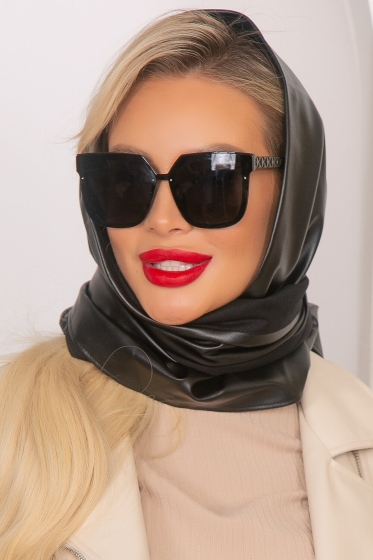 Косынка из экокожи (блэк) КЭ8