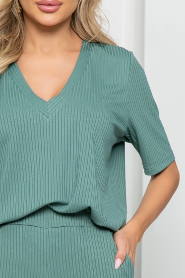 Костюм брючный "Дина" (мята) К5354