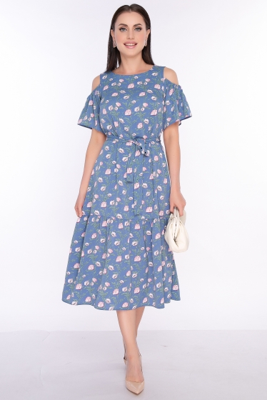 Платье "Марианна" (синее) П3376