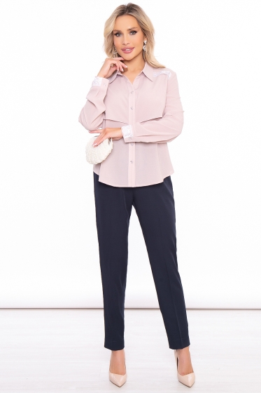 Блуза "Мон Амур" (пудра) Б2994