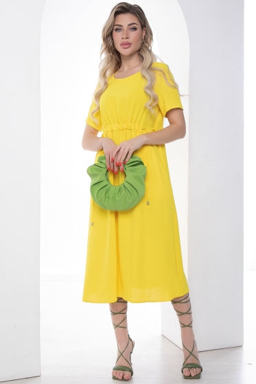 Платье Цветы лета (желтое) П10022