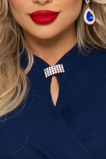 Платье "Иоланда" (темно-синее) П4798