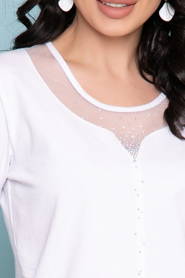 Блуза "Лунный свет" (вайт) Б3477