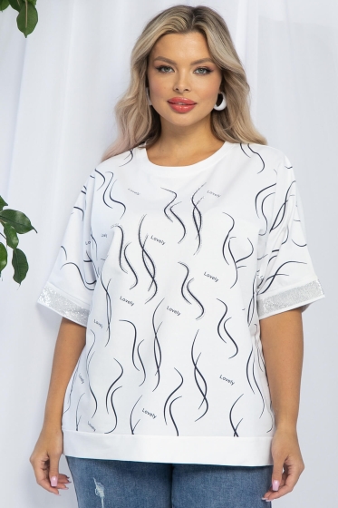 Блуза Симона НЬЮ (белая) Б13118-20М