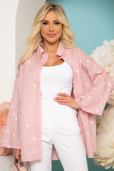 Рубашка "Бриана" (пудра) Б3864