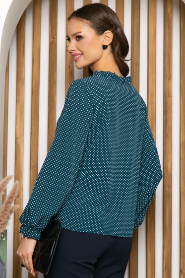 Блуза "Лоретта" (изумруд) Б4811