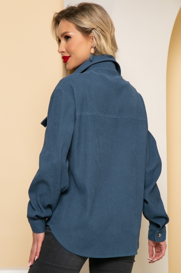 Рубашка "На пульсе моды" (джинс) Б4395