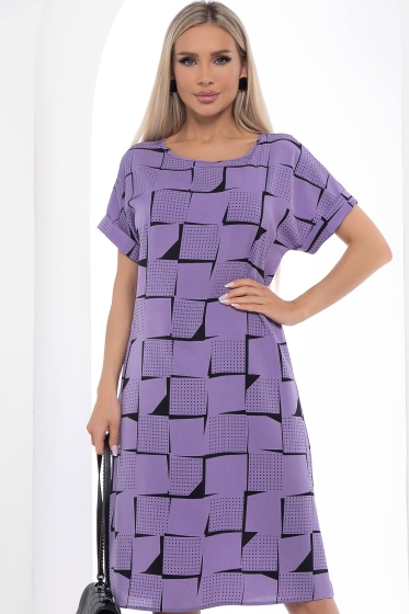 Платье "Бренди" (сирень) П8977