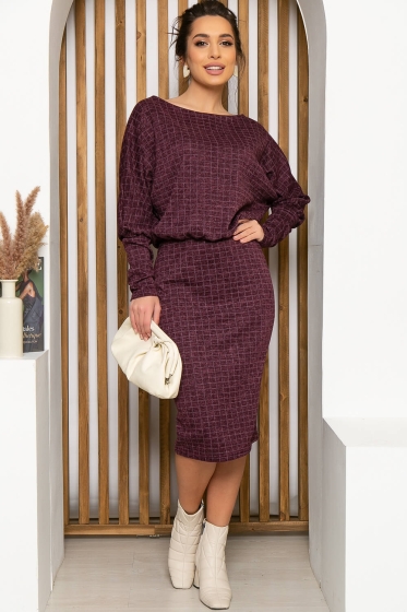 Платье "Панна-Котта" (слива) П4780