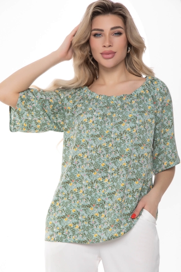 Блуза Аксинья олива Б10153